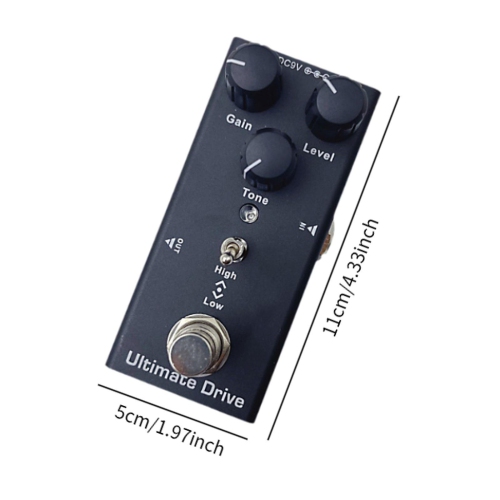 Overdrive | Warm and full sound | For all styles | Professional guitar effects | Black - Extreme Overdrive