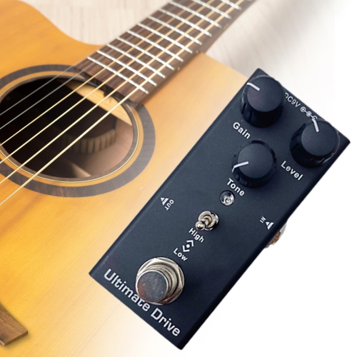 Overdrive | Warm and full sound | For all styles | Professional guitar effects | Black - Extreme Overdrive