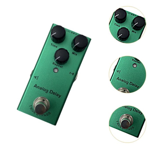 Overdrive | Warm, rich sound | Suitable for all styles | Professional guitar effects | Dark green - Analog Delay