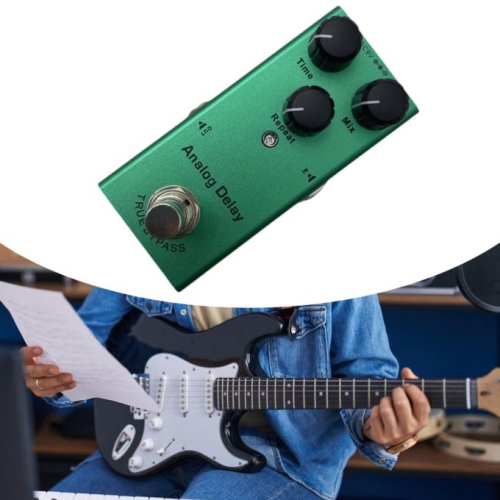 Overdrive | Warm, rich sound | Suitable for all styles | Professional guitar effects | Dark green - Analog Delay