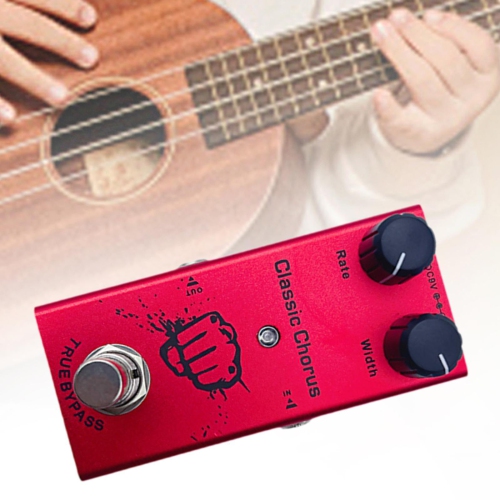 Overdrive | Warm and full sound | For all styles | Professional guitar effects | Red - Classic Chorus