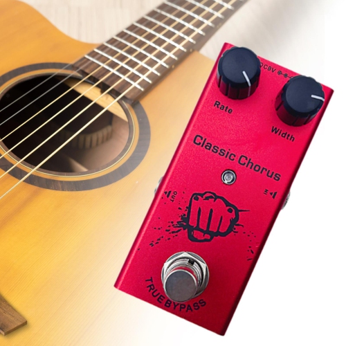Overdrive | Warm and full sound | For all styles | Professional guitar effects | Red - Classic Chorus