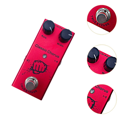 Overdrive | Warm and full sound | For all styles | Professional guitar effects | Red - Classic Chorus
