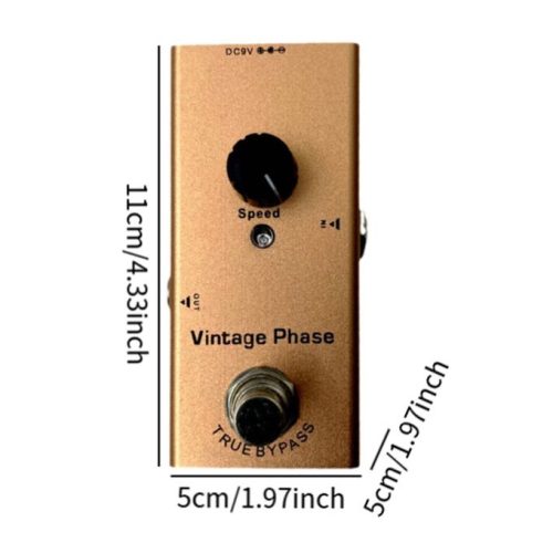 Overdrive | Warm and full sound | For all styles | Professional guitar effects | Gold - Classic Phaser