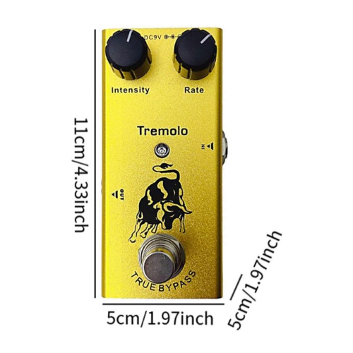 Overdrive | Warm, rich sound | Suitable for all styles | Professional guitar effects | Yellow - Tremolo