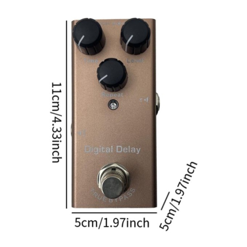 Overdrive | Warm, rich sound | Suitable for all styles | Professional guitar effects | Brown - Digital Delay