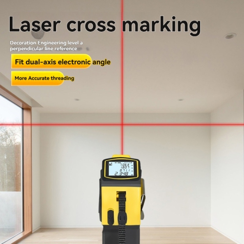 4-in-1 digital laser tape measure with electronic level, engineering renovation house measuring instrument
