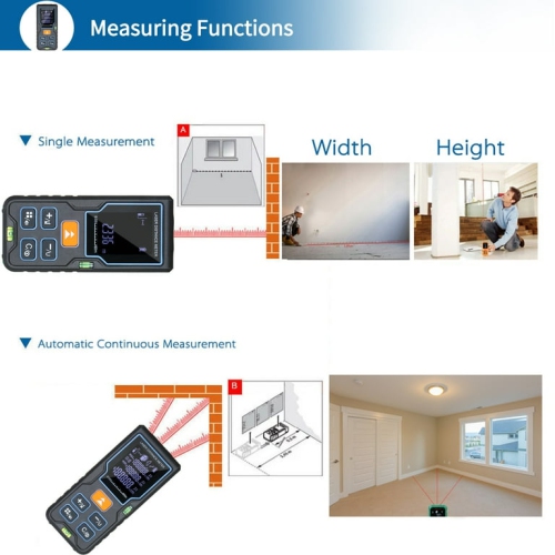 Laser distance meter precision electronic ruler laser ruler handheld infrared measuring instrument 60M