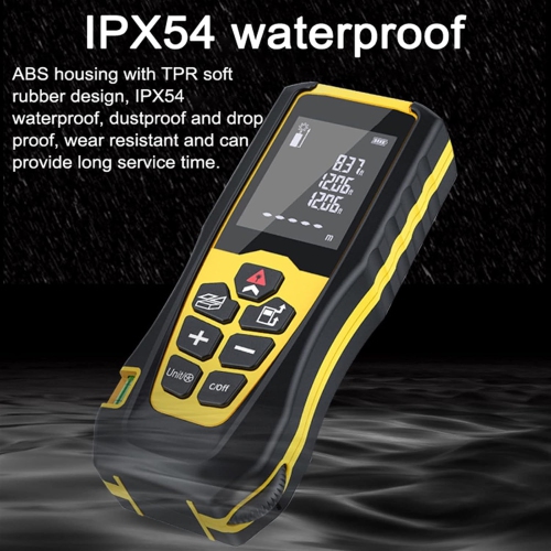 Altimeter Handheld Laser Distance Meter Measuring Electronic Device LCD Display Digital Distance Meter - 100m/328ft