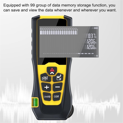 Altimeter Handheld Laser Distance Meter Measuring Electronic Device LCD Display Digital Distance Meter - 100m/328ft
