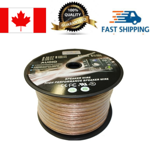Electronic Master – Câble de haut-parleur 2 canaux 12AWG, 200 pi
