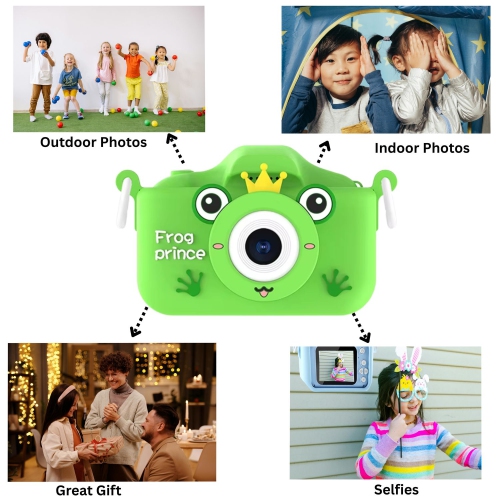 MAKATA Kids' Digital Camera 48MP with HD Video Recording Games and MP3 Music, Fun Toy Camera for Children Under 13 Years Old, Birthday Christmas for