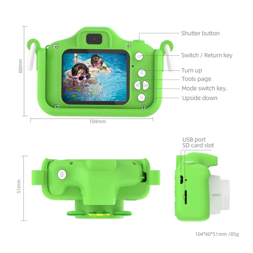 MAKATA Kids' Digital Camera 48MP with HD Video Recording Games and MP3 Music, Fun Toy Camera for Children Under 13 Years Old, Birthday Christmas for