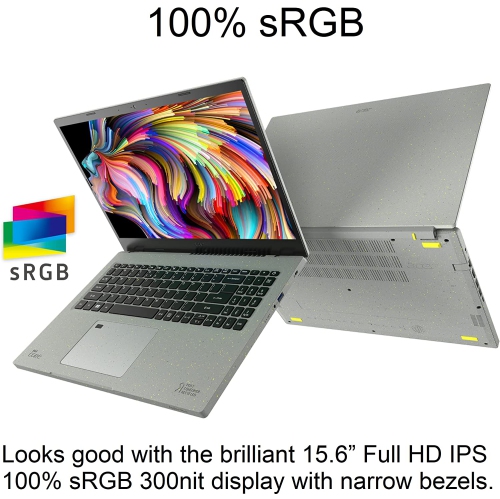 Acer Aspire Vero 15 Laptop, Intel 4-Core i7-1195G7, 15.6" FHD IPS Display, Intel Iris Xe GPU, 40GB DDR4 4TB SSD, Backlit Keyboard, Fingerprint,