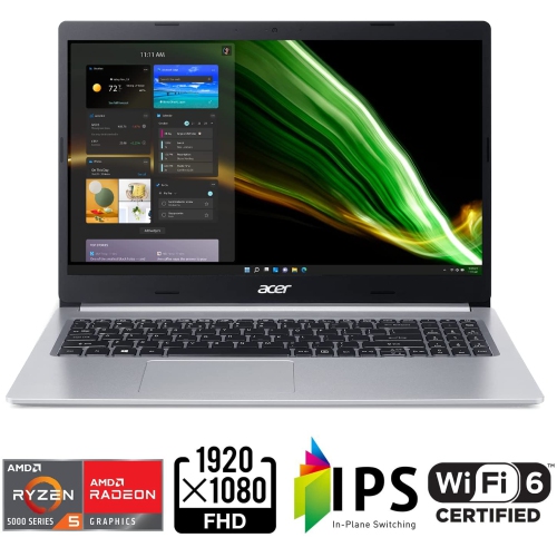Acer Aspire 5 Laptop, AMD 6-Core Ryzen 5 5500U, 15.6" FHD IPS Display, AMD Radeon Graphics, 24GB DDR4 1TB SSD, Backlit Keyboard, Type-C, Wi-Fi 6,