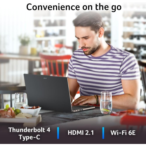 Acer Aspire 16 2024 Laptop, 10-Core Intel Core 7 150U, 16" WUXGA IPS Display, NVIDIA GeForce RTX 2050, 24GB DDR5 2TB SSD, Backlit Keyboard,