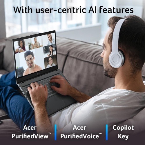 Acer Aspire 16 2024 Laptop, 10-Core Intel Core 7 150U, 16" WUXGA IPS Display, NVIDIA GeForce RTX 2050, 24GB DDR5 2TB SSD, Backlit Keyboard,