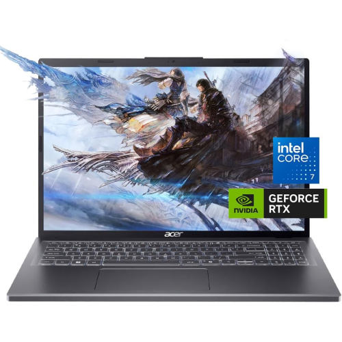 Acer Aspire 16 2024 Laptop, 10-Core Intel Core 7 150U, 16" WUXGA IPS Display, NVIDIA GeForce RTX 2050, 16GB DDR5 1TB SSD, Backlit Keyboard,
