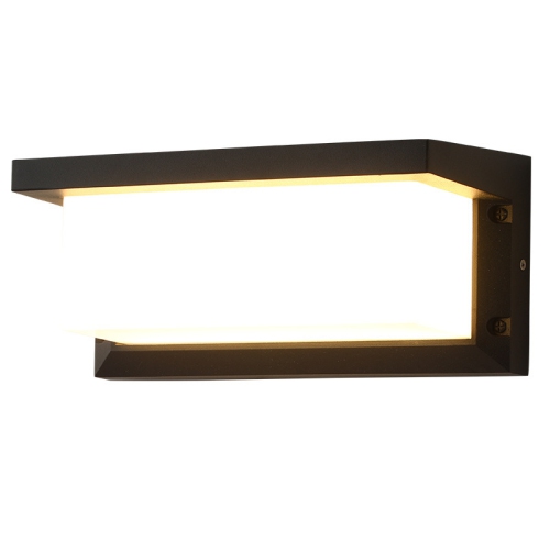 Outdoor waterproof LED induction wall lamp, hotel garden wall lamp, villa simple modern balcony garden lamp, warm light