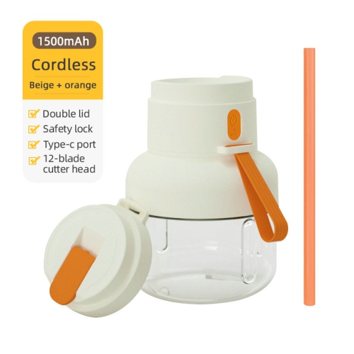 Baril à jus 12 rangées de dents de broyage de tasse à jus portative grande capacité, extracteur de jus de fruits et légumes personnel, mini sain, vert