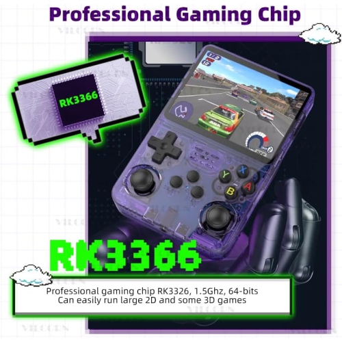 R36S Retro Handheld Game Console 3.5 Inch IPS Screen Video Game Console Player Built-in 22000 Games 128G Support GBA GB MAME 26 Emulator Kids Gift