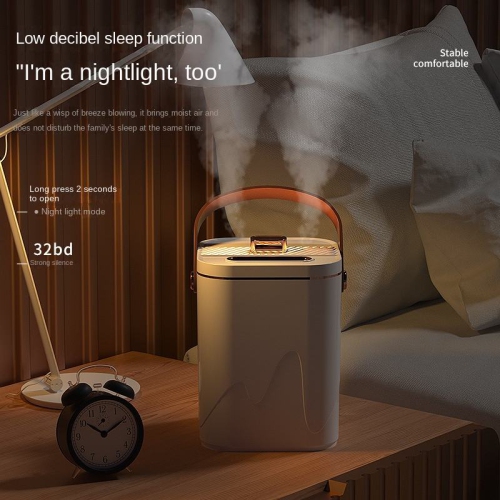 Humidifier, bedroom home use, silent pregnant women and baby bedroom air purification small large fog constant humidity aromatherapy all-in-one, white