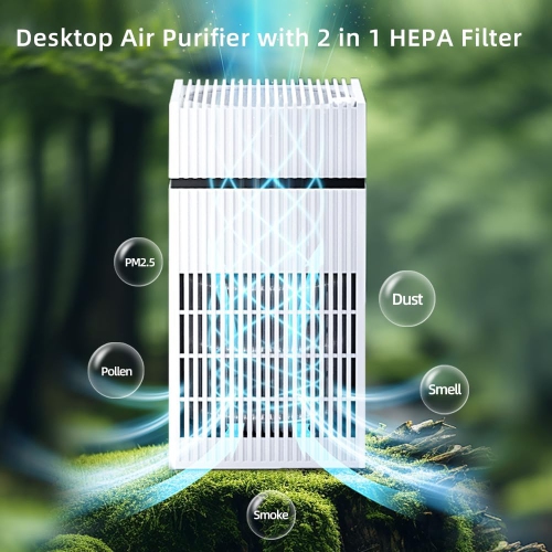Air Purifier for Office, Home, Office Suitable for Removing Pollen, Dust, Odor and Smoke, Home Formaldehyde Removal and Deodorization Purifier No