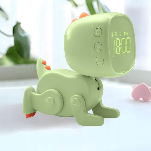 New Variety Dinosaur Alarm Clock Cartoon Creative LED Alarm Clock Bedroom LED Cute Bedside Clock Ornaments Children's Sleep Training Wake-up Light