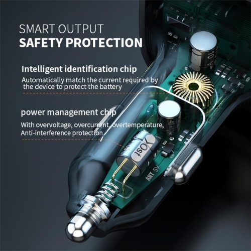 Émetteur FM Bluetooth pour l'auto, port de chargement rapide 25 W de type C avec câble USB-C rétractable, appels mains libres Adaptateur d'auto