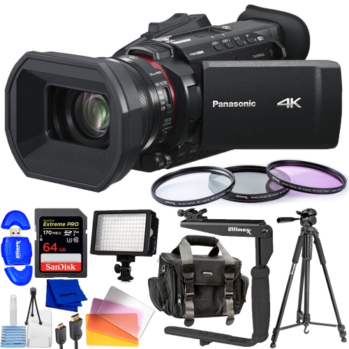 PANASONIC  Hc-X1600 Uhd 4K HDMI Camcorder With 24X Zoom - 10PC Accessory Bundle