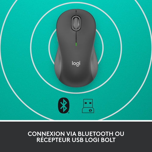 Open Box-Logitech Signature M550 Wireless Optical Mouse(Bluetooth / Wireless 2.4ghz - Graphite