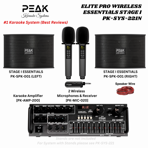 PEAK Karaoke ELITE PRO STAGE I Karaoke System - 1200W