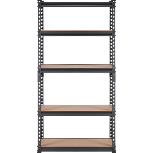 VEVOR 30" L x 12" W x 60" H Storage Shelving Unit, 5-Tier Adjustable, 2000 lbs Capacity, Garage Shelves Metal Organizer Rack, Black, for Kitchen