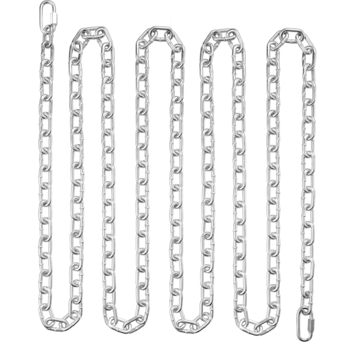 VEVOR 5/16" x 92' Proof Coil Chain,1667 lbs Working Load,Zinc Plated Proof Tested Coil Chain with Two Quick Links, Carbon Steel Link Chain for