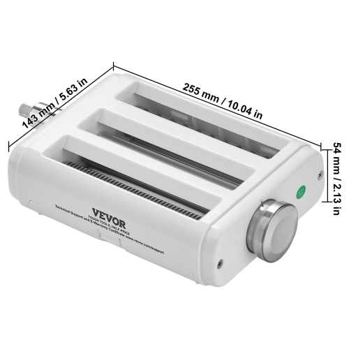 VEVOR 3-IN-1 Pasta Attachment for KitchenAid Stand Mixer, Stainless Steel Pasta Roller Cutter Set Including Pasta Sheet Roller, Spaghetti and Cutter,