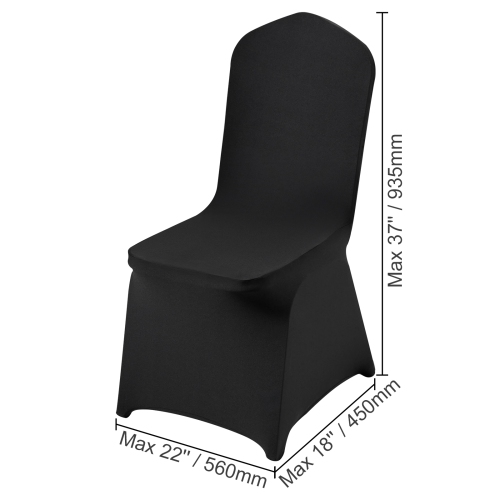 VEVOR 50PCS Stretch Spandex Folding Chair Covers, Universal Fitted Chair Cover, Removable Washable Protective Slipcovers, for Wedding, Holiday,