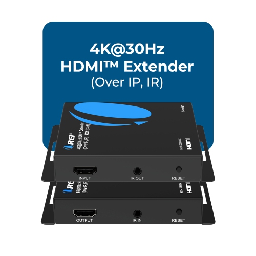 OREI 4K@30hz HDMI™ Extender - 400ft (Cat6) (HDS-EXM400-K)