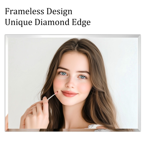 ARTLOGE Rectangle Wall Mirror Frameless Mirror 28" x 40" Beveled Edge Mirror for Bathroom Vanity and Entryway