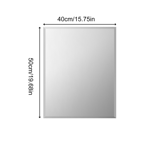 ARTLOGE Rectangle Wall Mirror Frameless Mirror 16" x 20" Beveled Edge Mirror for Bathroom Vanity and Entryway