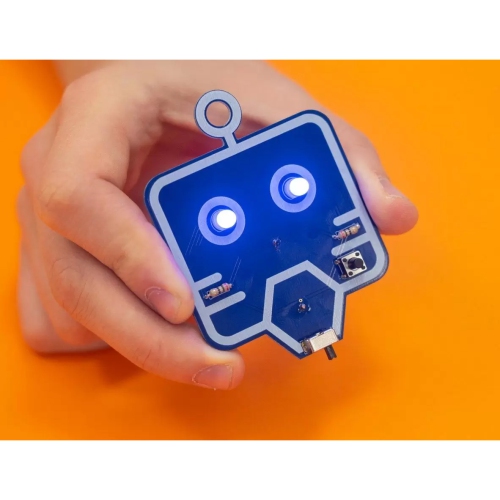 CircuitMess Wacky Robots - Marv, Learn Soldering & Electronics I Educational DIY Soldering Practice Kit I Learn about Pushbuttons, Switches and LEDs