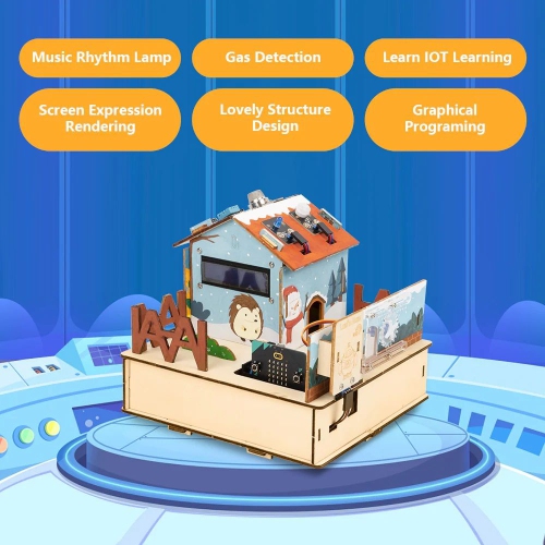 Trousse de démarrage IdO pour maison intelligente ACEBOTT QE006 avec Arduino/ACECode sans carte micro:Bit - Trousses de programmation STIM éducatives