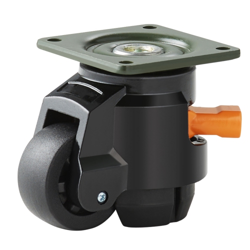 VEVOR Leveling Casters, Set of 4, 1100 lbs Total Load Capacity, 2 inches, Heavy Duty with Upgraded Handle Design, 360 Degree Swivel Caster Wheels,