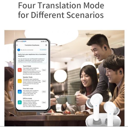 Translation Earbuds in Real Time,Language Translation Earbuds, Two-Way Translator Earbuds with 144 Languages Real Time for Travel Business
