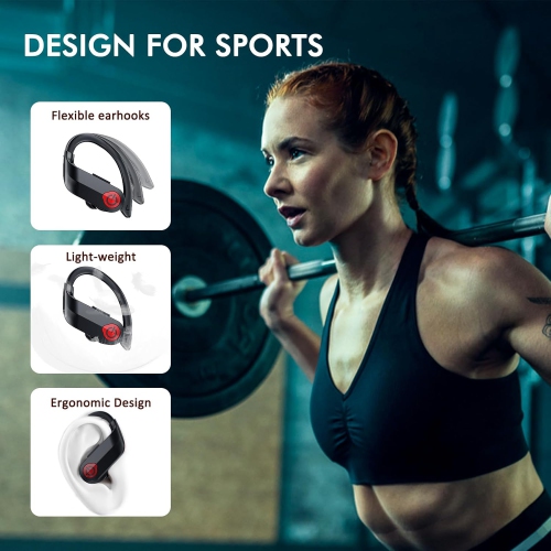 Bluetooth Earbuds Wireless Headphones Sports Earphone Over-Ear Headset Waterproof Headphone for Workout