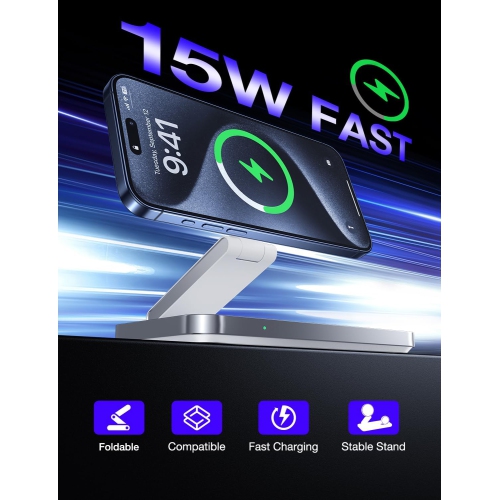 3 in 1 Charging Station Cell Phone Charging Station/3 in 1 Wireless Charger Stand/Phone and Watch Charger/Wireless Charging for IPhone Series