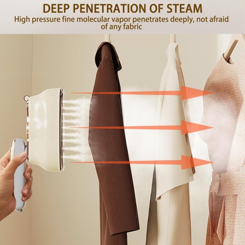 Handheld Garment Steamer, Small Foldable Portable Ironing Machine for Household Use, High-Power Steam Iron, 180° Rotating Handle