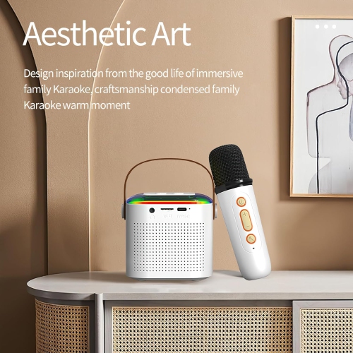 Wireless karaoke bluetooth speaker, children's karaoke family ktv microphone all-in-one microphone speaker, suitable for gifts for girls and boys
