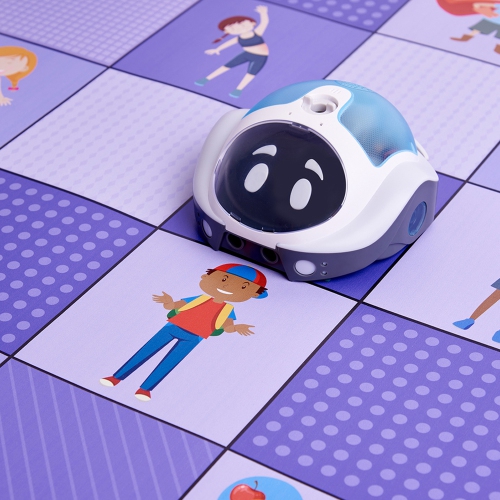 Loti-Bot Feelings Activity Mat - STEM Educational Playmat Accessories, Compatible with Loti-0Bot, Bee-Bot & Blue-Bot Programmable Floor Robots