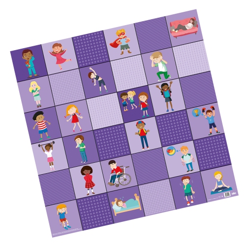 Loti-Bot Feelings Activity Mat - STEM Educational Playmat Accessories, Compatible with Loti-0Bot, Bee-Bot & Blue-Bot Programmable Floor Robots