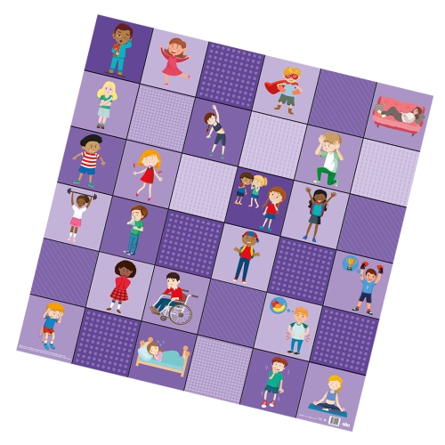 Loti-Bot Feelings Activity Mat - STEM Educational Playmat Accessories, Compatible with Loti-0Bot, Bee-Bot & Blue-Bot Programmable Floor Robots